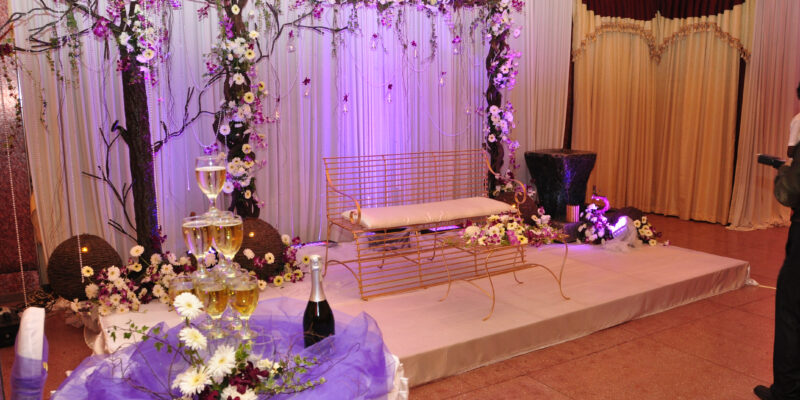 A beautiful wedding Settee Backat Sampath hotel Nuwaraeliya